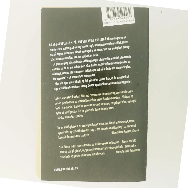 Kald mig prinsesse : roman af Sara Blædel (Bog)