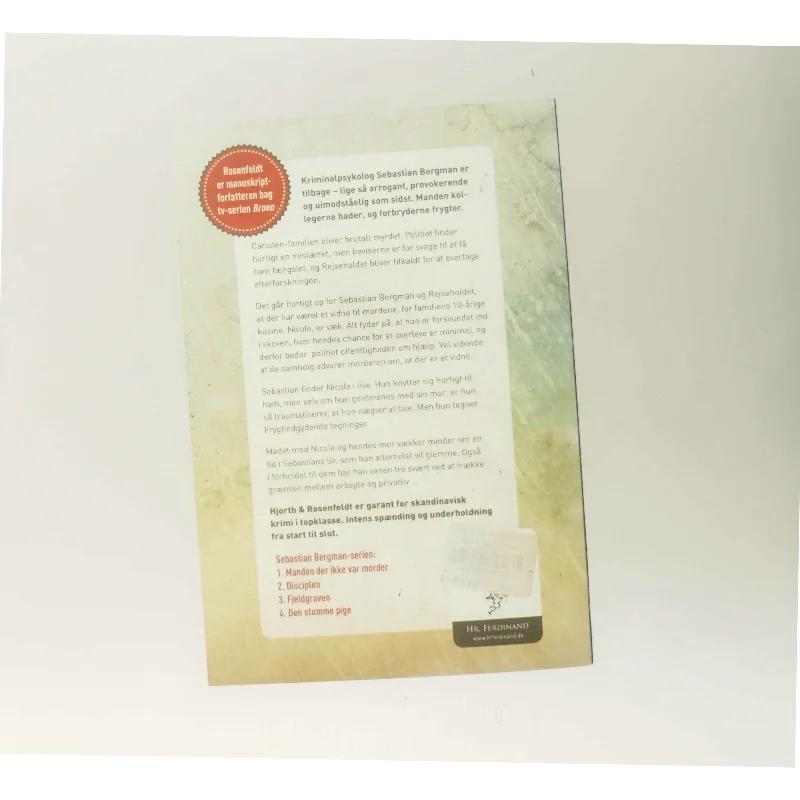 Den stumme pige af Hjorth Rosenfeldt (Bog)