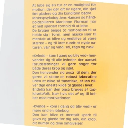 Kvinde - kom i gang og bliv ved! : løbebog for kvinder (Bog)
