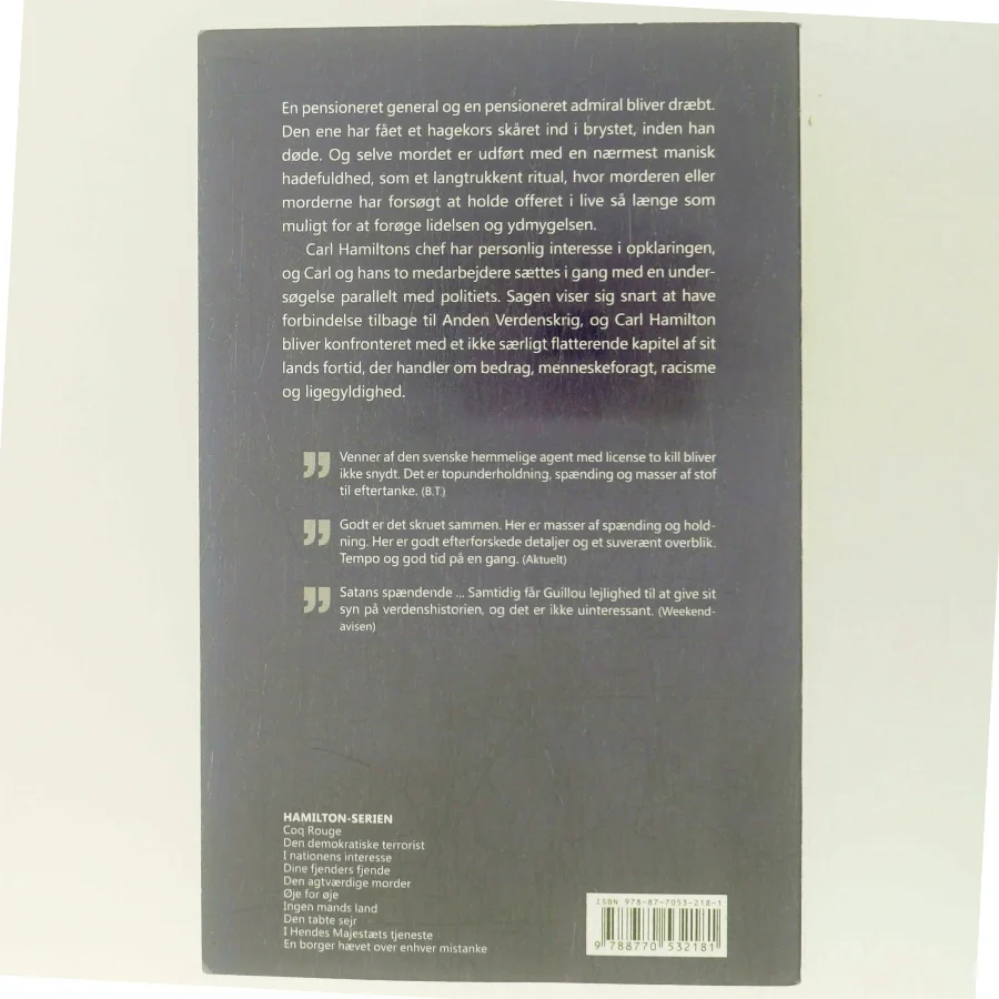 Den agtværdige morder af Jan Guillou (Bog)