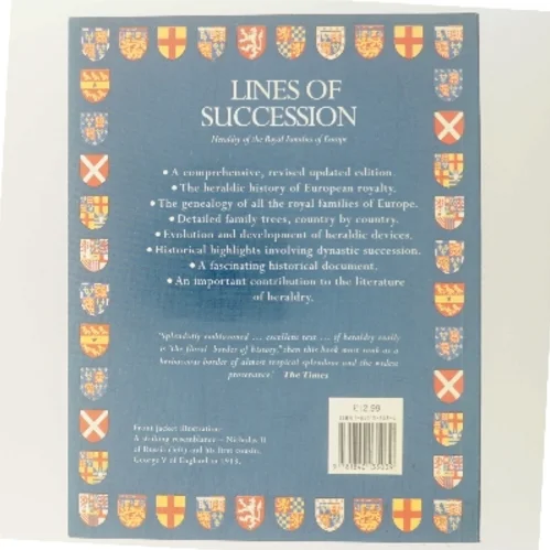Lines of succession : heraldry of the royal families of Europe (Bog)