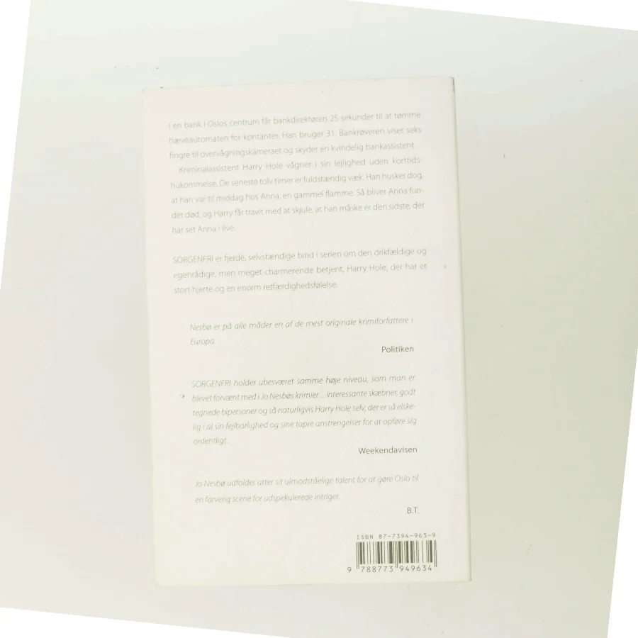 Sorgenfri af Jo Nesbø (Bog)