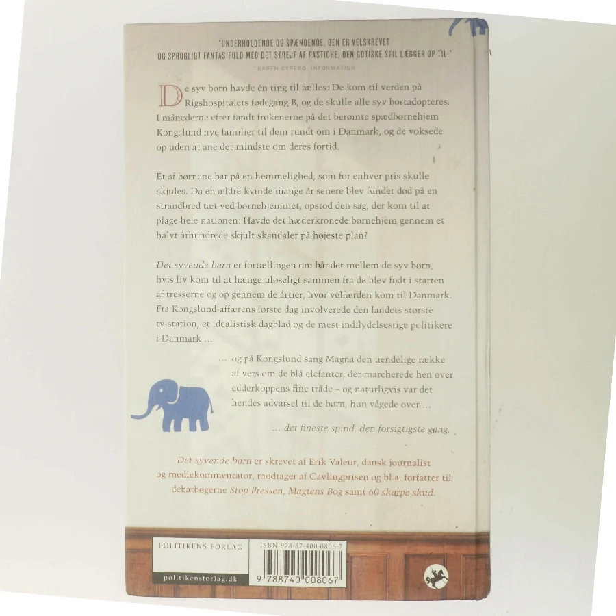 Det syvende barn af Erik Valeur (Bog)