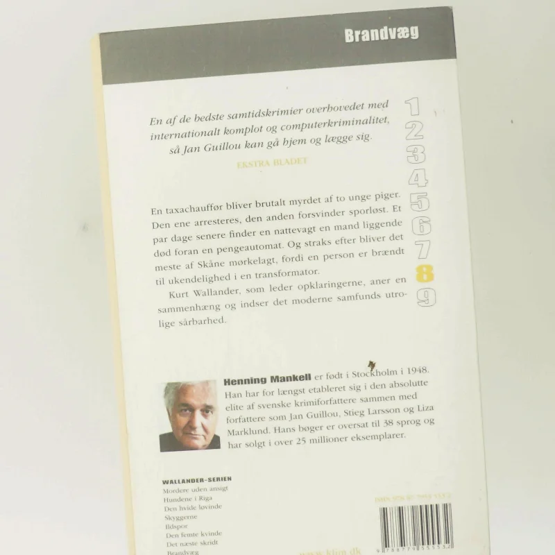 Brandvæg af Henning Mankell (Bog)