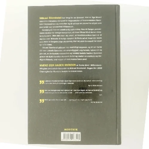 Mænd der hader kvinder af Larsson, Stig (Bog)