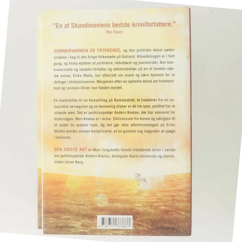 Den sidste akt : kriminalroman af Mari Jungstedt (Bog)