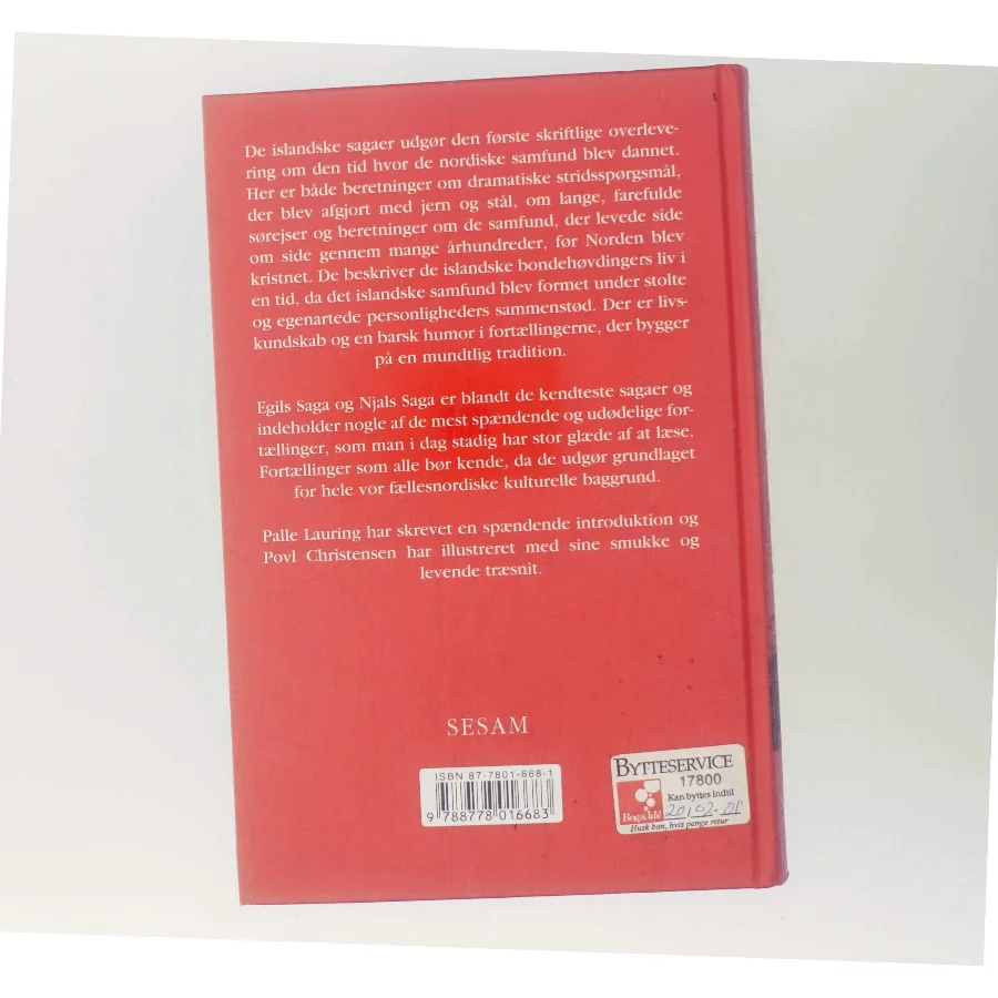 Islandske sagaer. Bind 1 (Ill. Povl Christensen) af Palle Lauring (Bog)