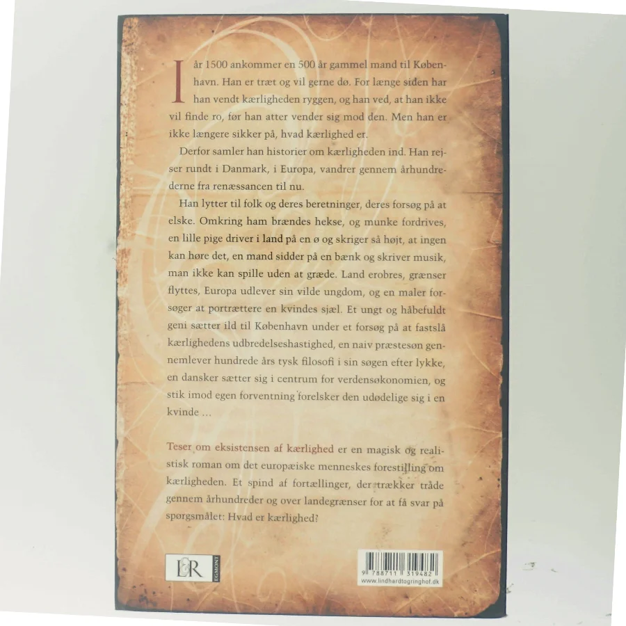 Teser om eksistensen af kærlighed : roman af Torben Guldberg (Bog)