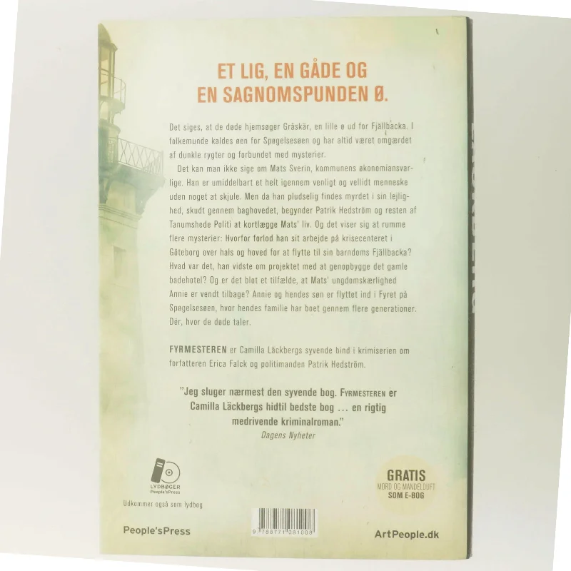 Fyrmesteren : kriminalroman (Klassesæt) af Camilla Läckberg (Bog)