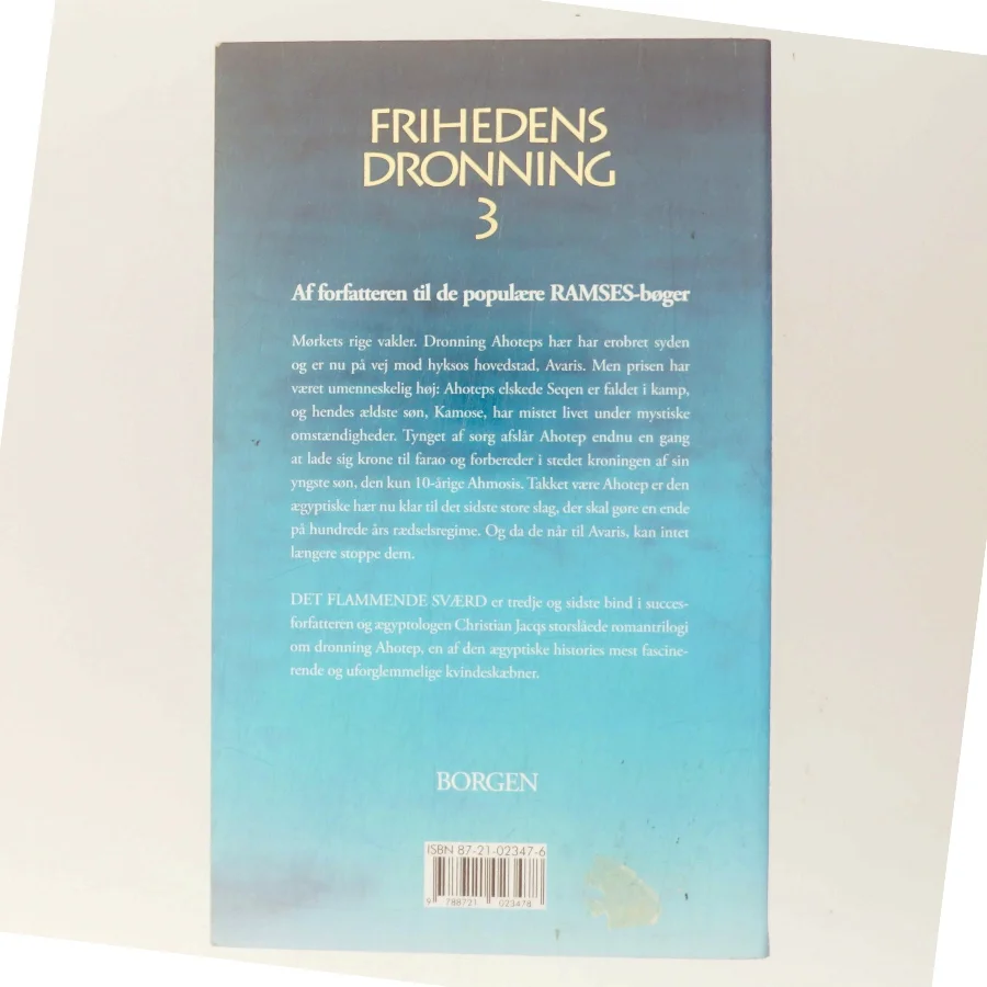 Frihedens dronning : roman. Bind 3, Det flammende sværd af Christian Jacq (Bog)