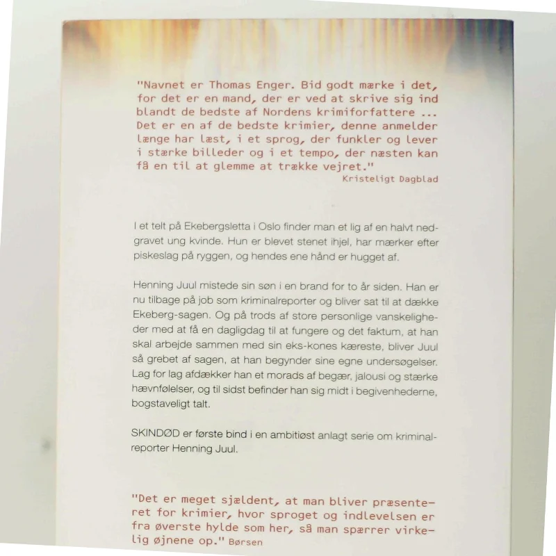 Skindød af Thomas Enger (Bog)