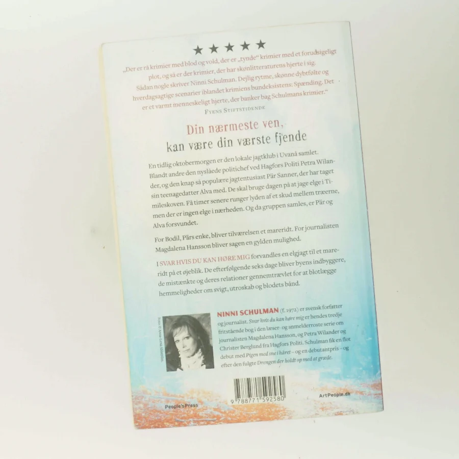 Svar hvis du kan høre mig af Ninni Schulman (Bog)