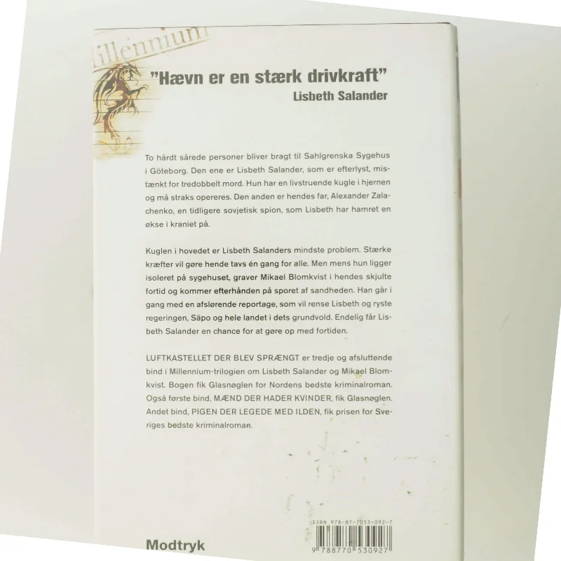 Luftkastelletderblevsprngt Stir up a Hornets' Nest of Girl. Shi Dige Larsen. the Danish Original. Hardcover](chinese Edition) (Bog) fra Modtryk