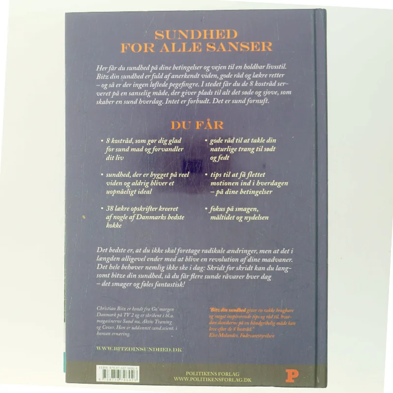 Bitz din sundhed : fra råd til retter af Christian Bitz (Bog)