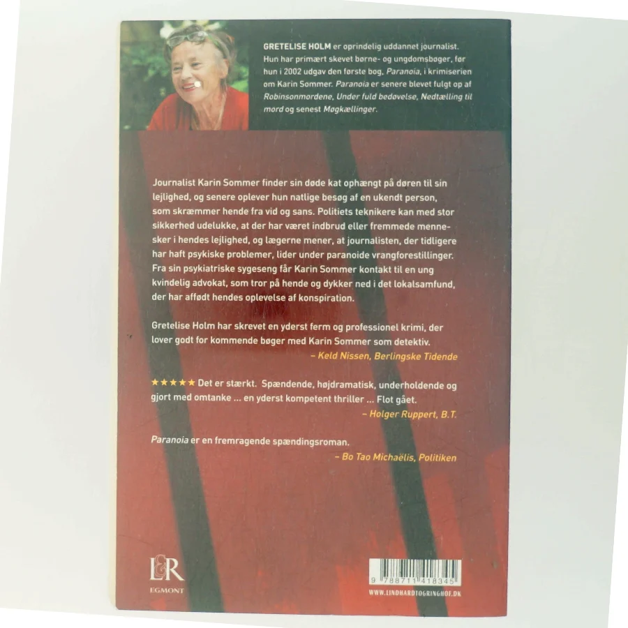 Paranoia : kriminalroman af Gretelise Holm (f. 1946) (Bog)