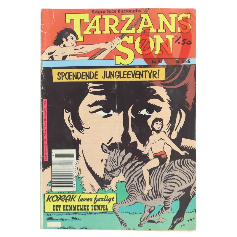 Tarzans Søn af Edgar Rice Burroughs (Bog)