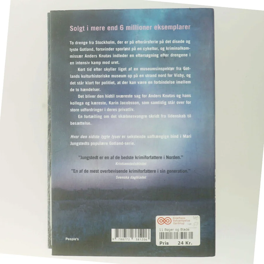 Hvor den sidste lygte lyser af Mari Jungstedt (Bog)