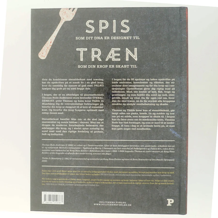 Palæo : stenalderkost & træning af Thomas Rode Andersen (Bog)