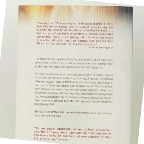 Skindød af Thomas Enger (Bog)