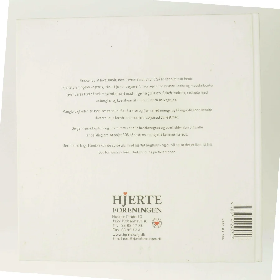 Hvad hjertet begærer : opskrifter på god fedtfattig mad af Elsebeth Vejen (Bog)