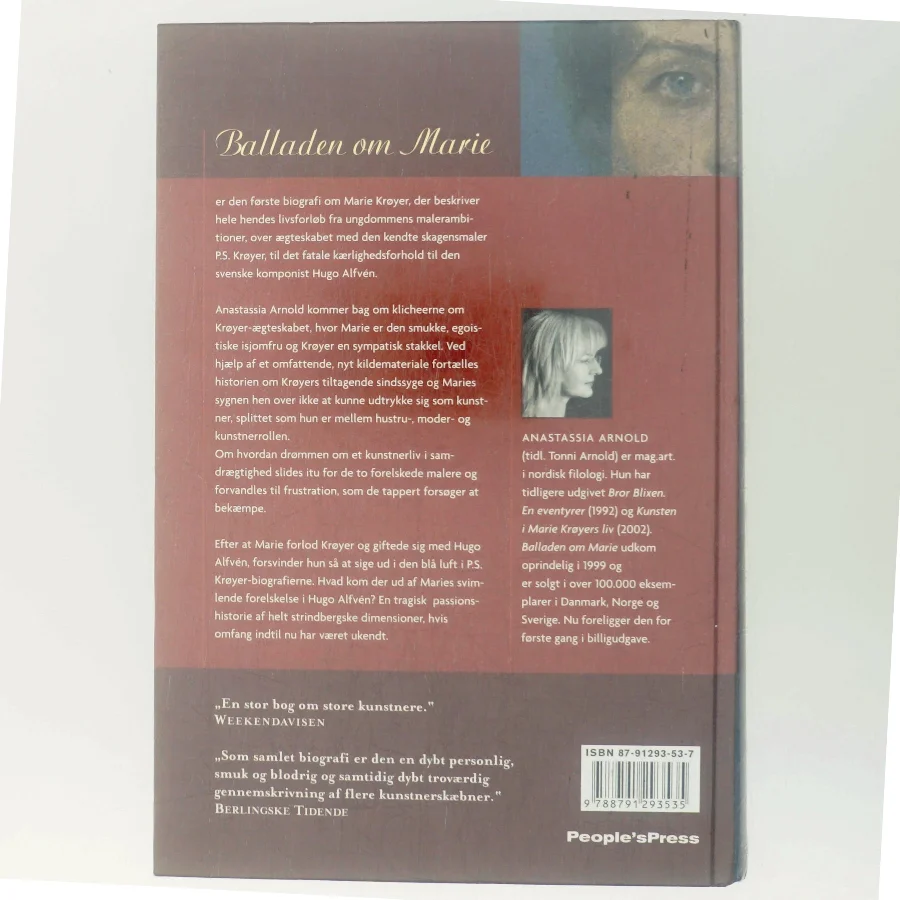 Balladen om Marie : en biografi om Marie Krøyer af Anastassia Arnold (Bog)