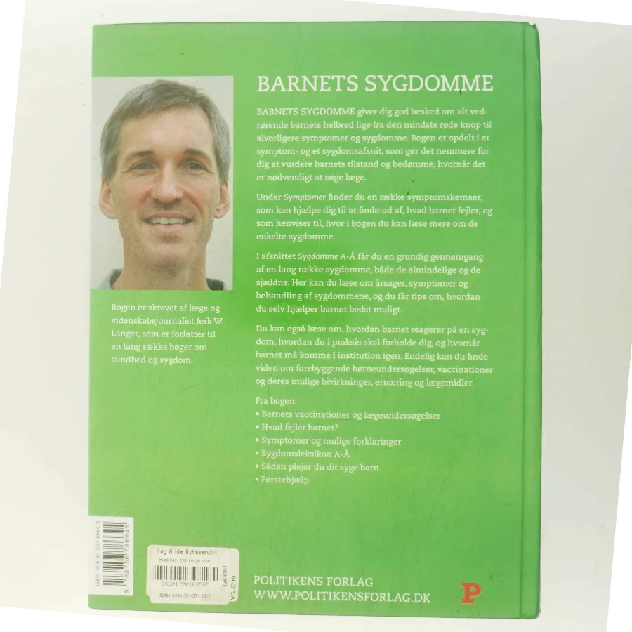Politikens bog om barnets sygdomme af Jerk W. Langer (Bog)