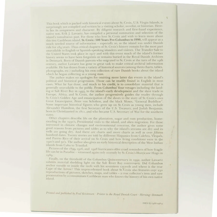 St. Croix: 500 Years af Erik J. Lawaetz (Bog)