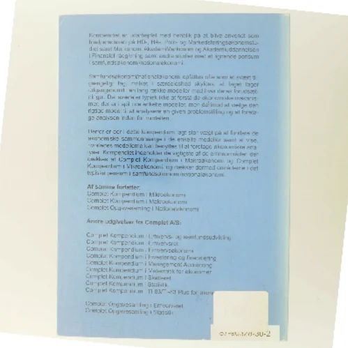 Samfunds- og nationaløkonomi (Bog)