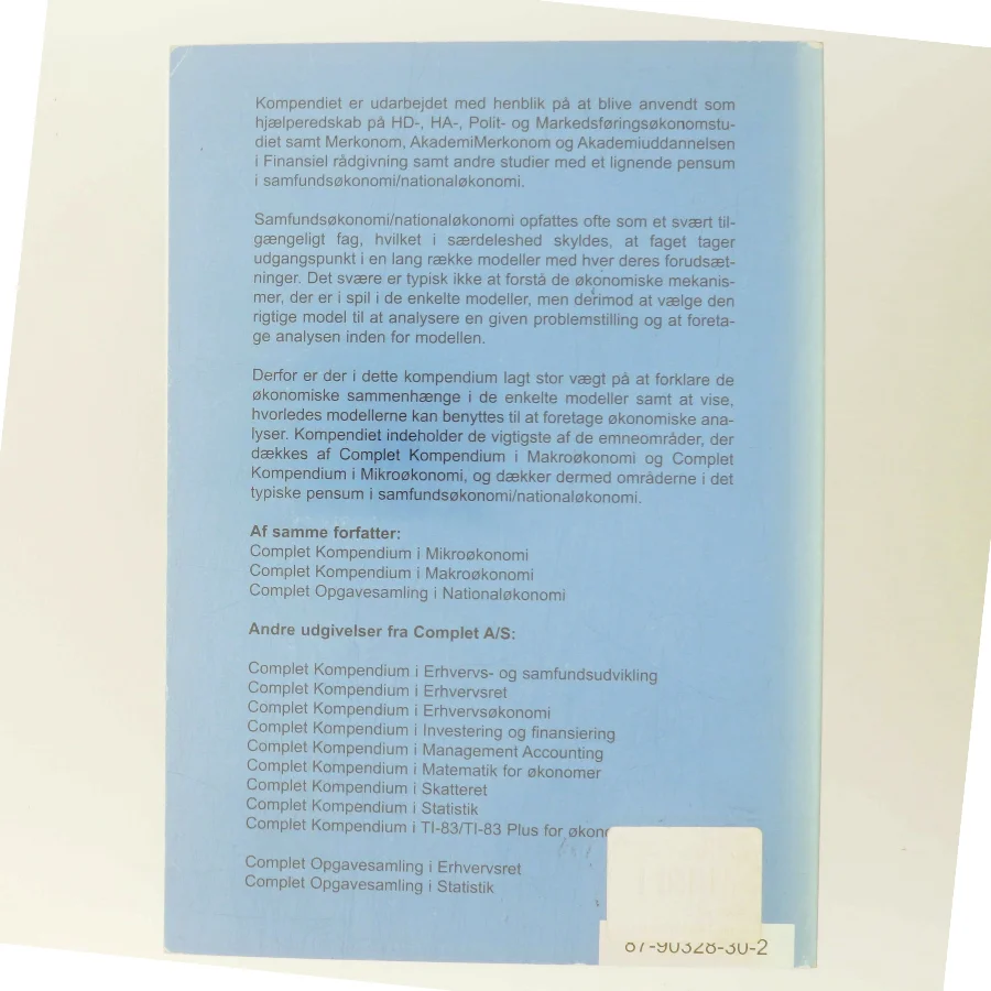 Samfunds- og nationaløkonomi (Bog)