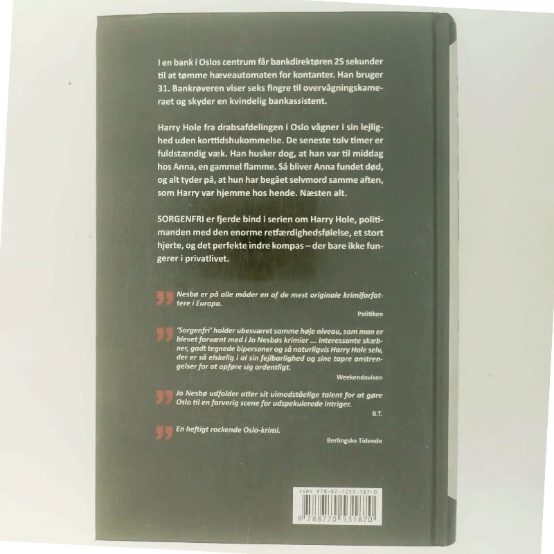 Sorgenfri af Jo Nesbø (Bog)