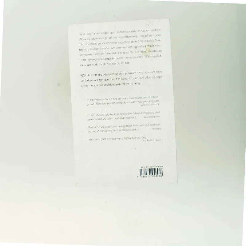 Rødhals af Jo Nesbø (Bog)