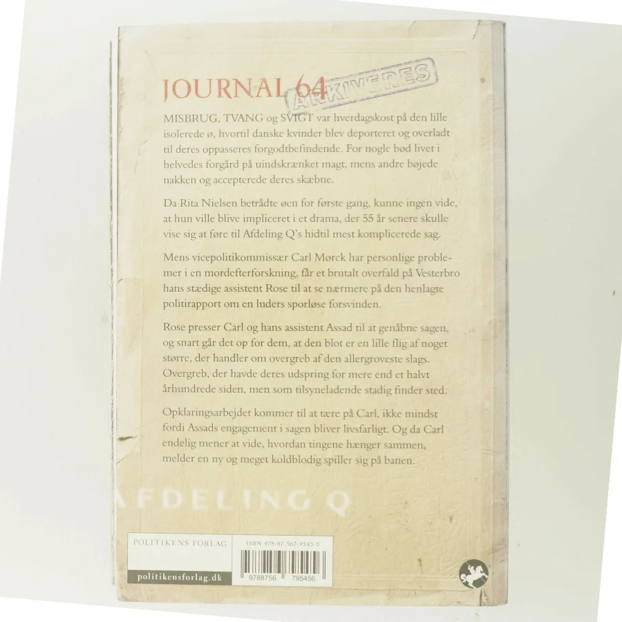 Journal 64 : krimithriller af Jussi Adler-Olsen (Bog)