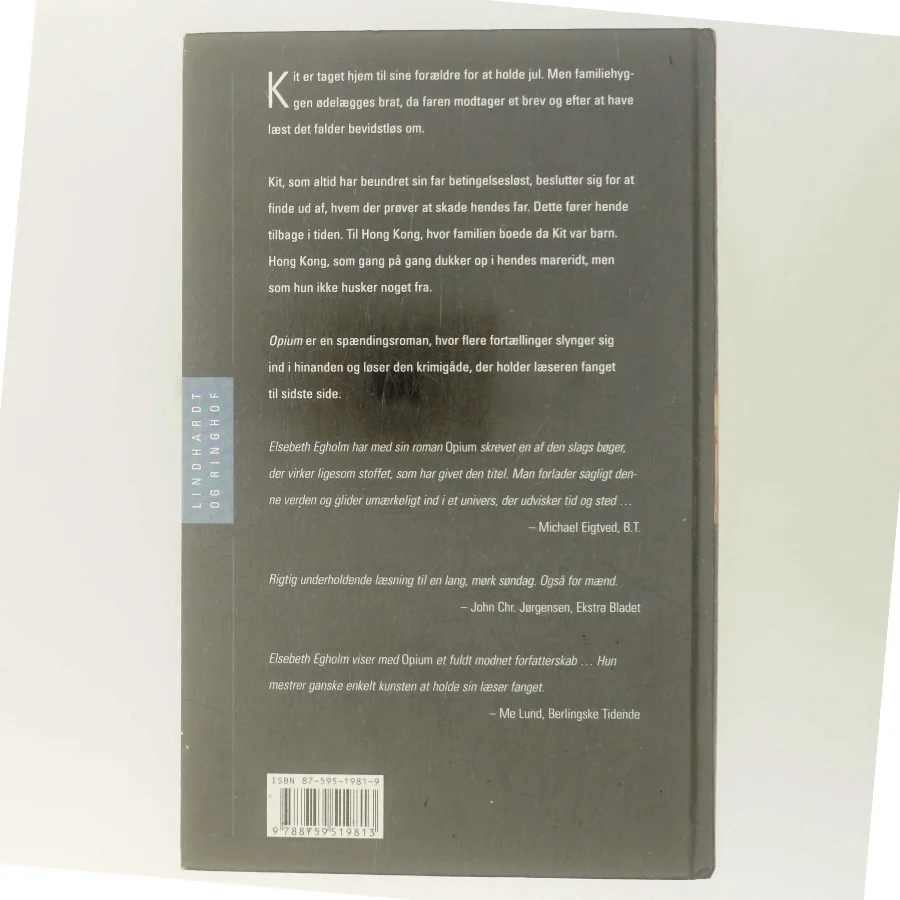 Opium af Elsebeth Egholm (Bog)