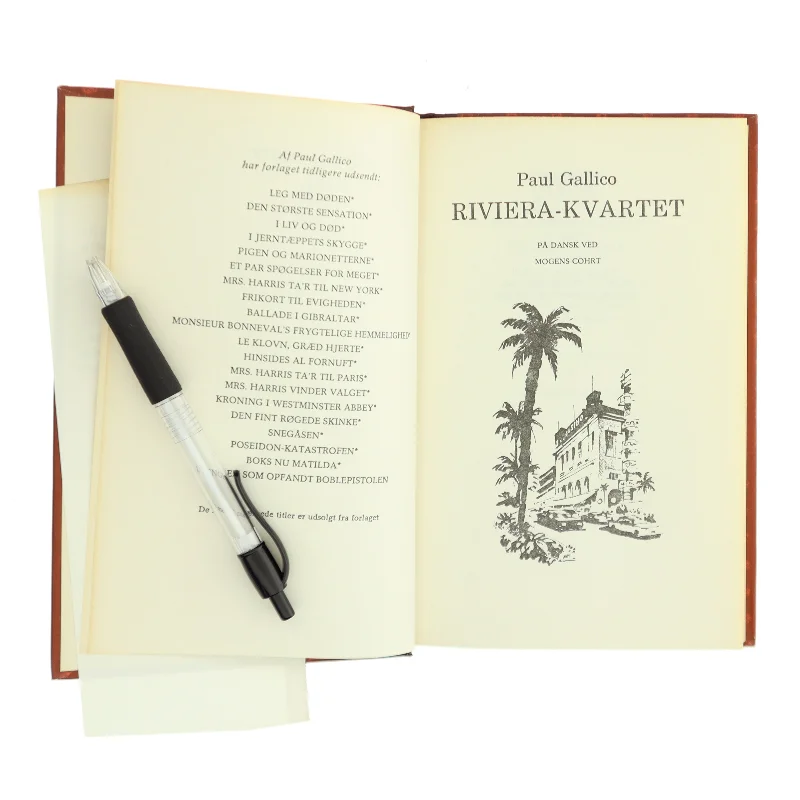 Riviera-kvartet af Paul Gallico (Bog)