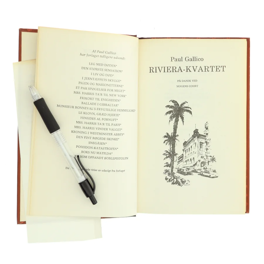 Riviera-kvartet af Paul Gallico (Bog)