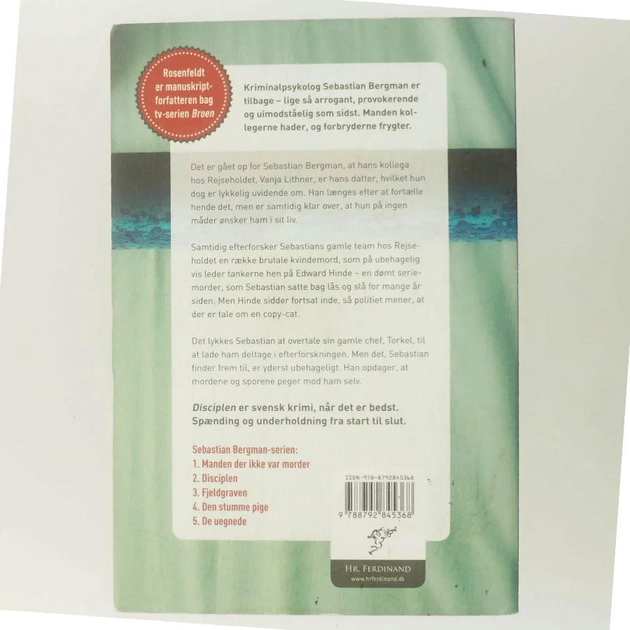 Disciplen af Hjorth Rosenfeldt (Bog)