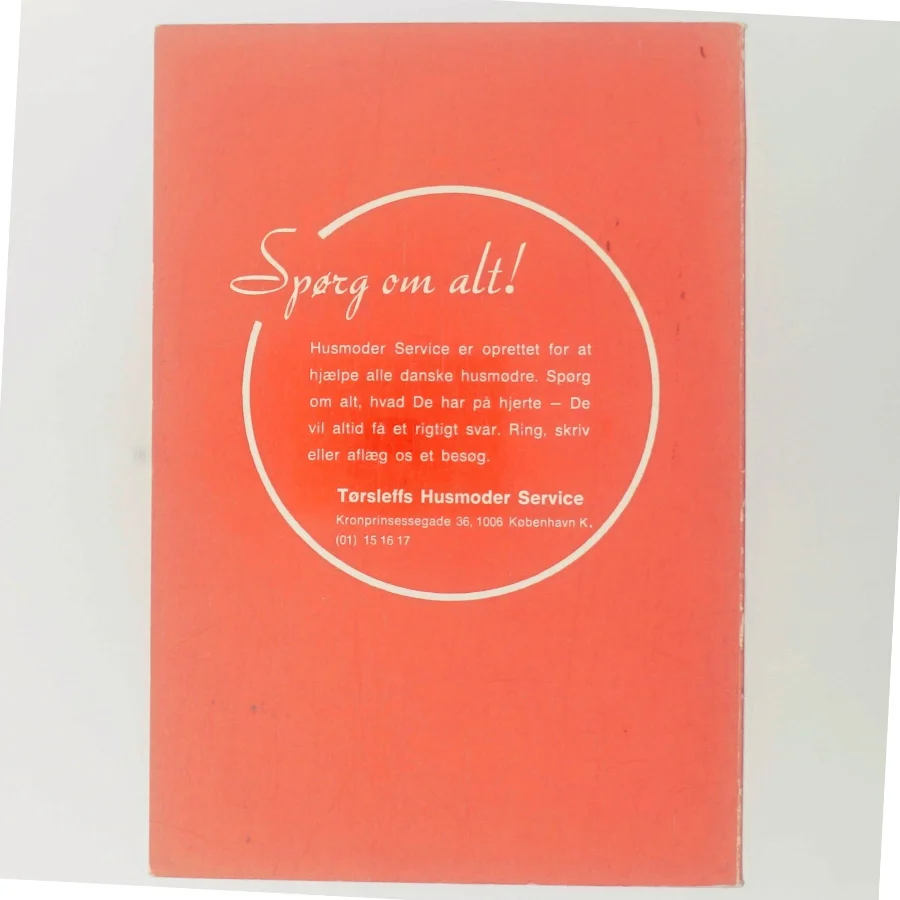 Den røde Kogebog af Tørsleffs Husmoder Service (Bog)