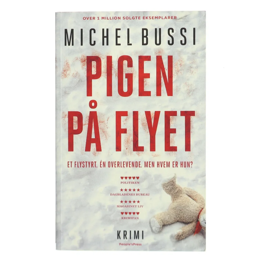 Pigen på flyet af Michel Bussi (Bog)
