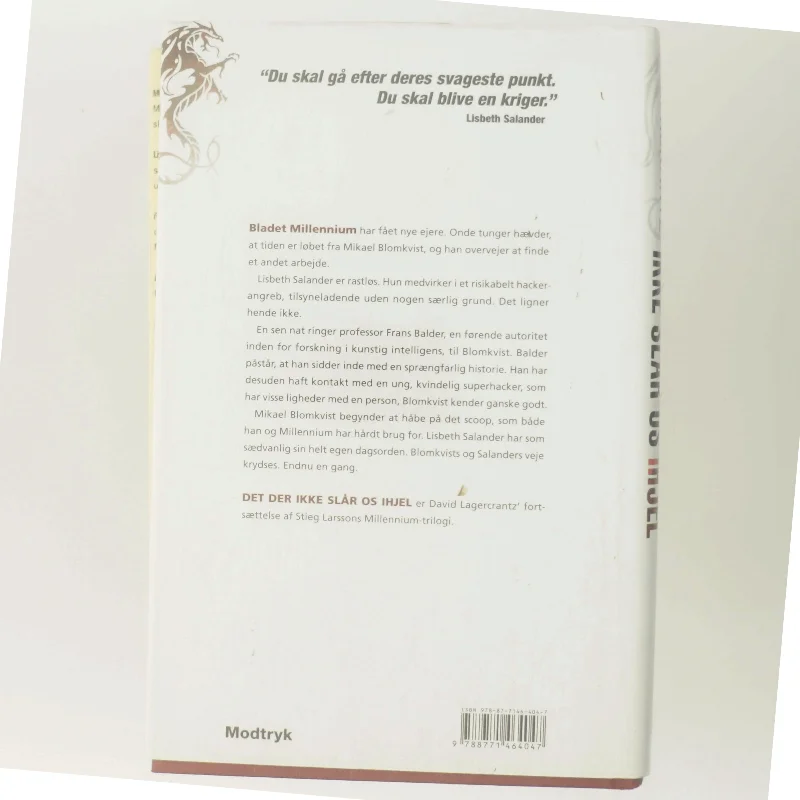 Det der ikke slår os ihjel af David Lagercrantz (Bog)