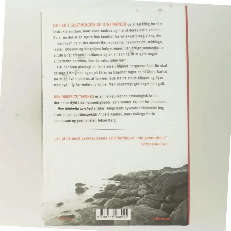 Den dobbelte tavshed : kriminalroman af Mari Jungstedt (Bog)