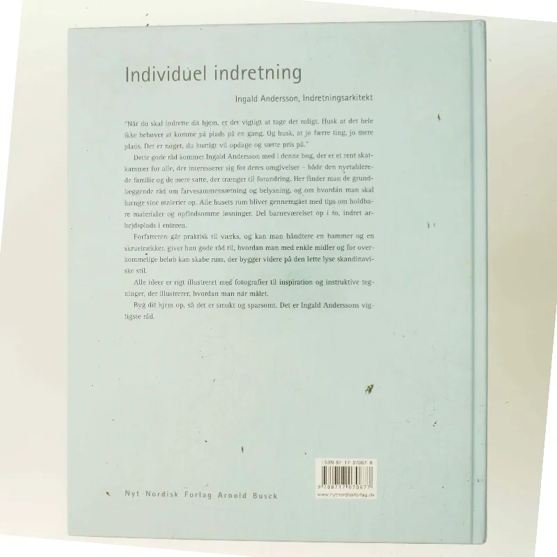 Individuel indretning af Ingald Andersson (Bog)