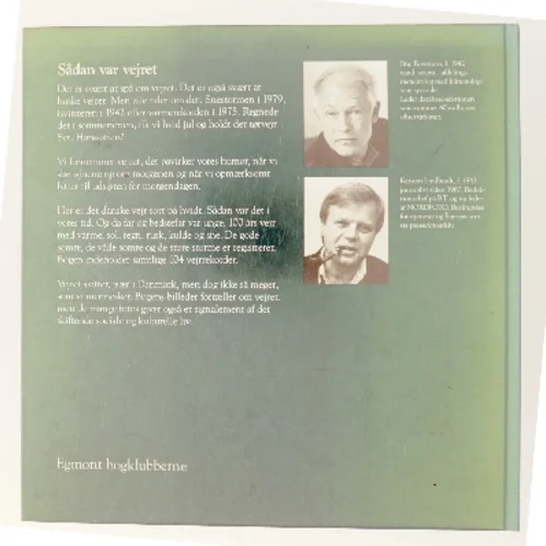 Dansk vejr i 100 år af Stig Rosenørn (Bog)