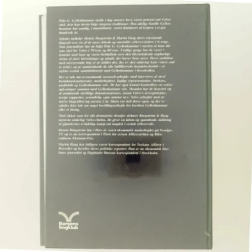 Biografi, 'Gyllenhammar - portræt af en svensk topchef' fra Børsens Forlag