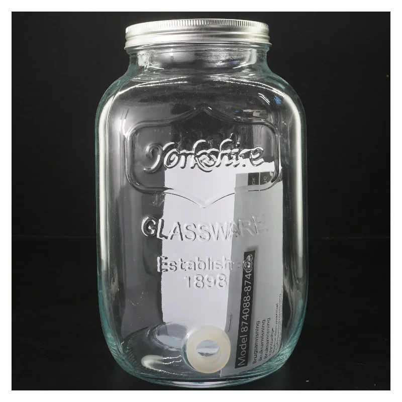Opbevaringsglas med skruelåg og tappehane fra DAY (str. 26 cm)