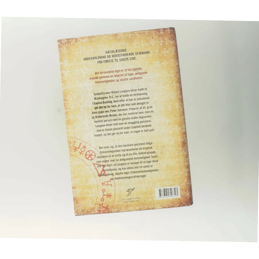 Det forsvundne tegn af Dan Brown (Bog)