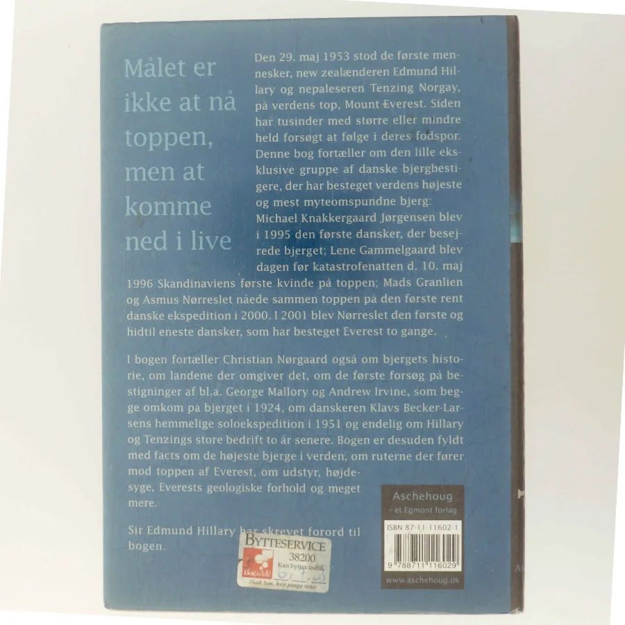 Verdens top : 50 år på Everest af Christian Nørgaard (Bog)