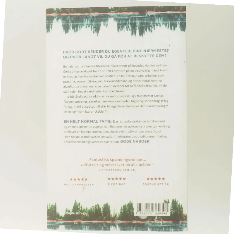 En helt normal familie : en roman om en forbrydelse af Mattias Edvardsson (f. 1977) (Bog)