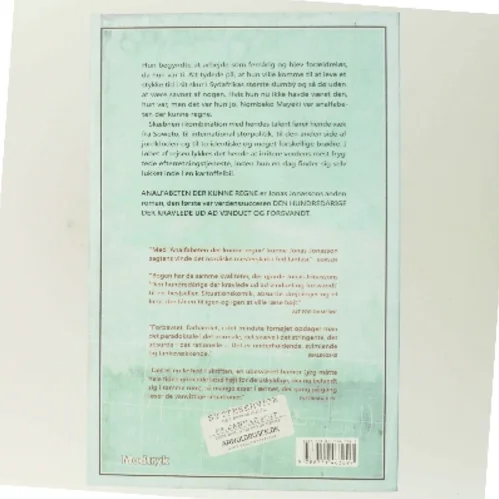 Analfabeten der kunne regne af Jonas Jonasson (Bog)