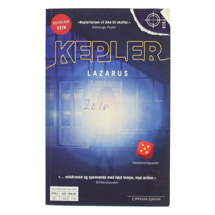Lazarus af Lars Kepler (Bog)
