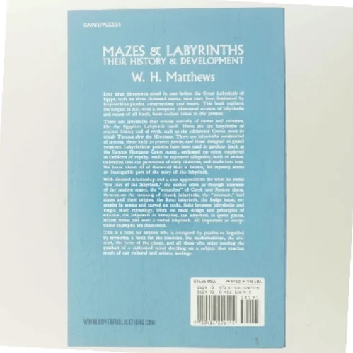 Mazes and Labyrinths af William Henry Matthews (Bog)